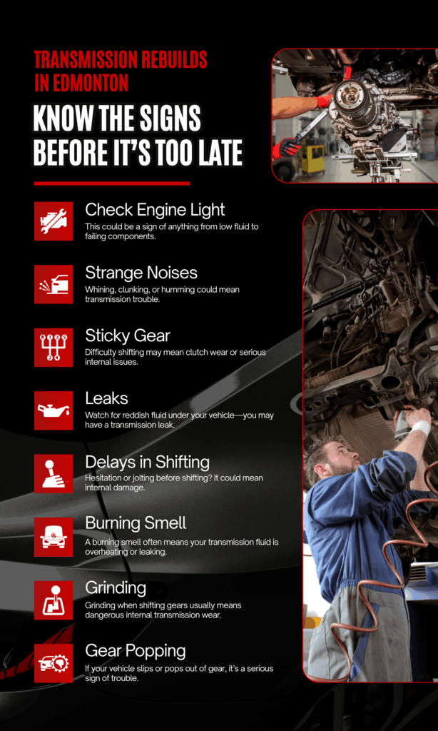8 Signs Your Vehicle Might Need a Full Transmission Rebuild - Free Infographic